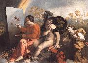 Dosso Dossi Fupite Mercury and Virtus or Virgo china oil painting reproduction